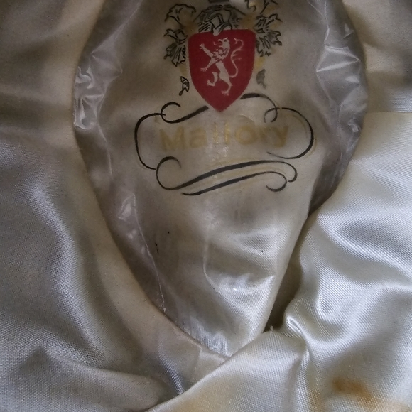 Vintage Mallory felt fedora black hat 1950s-1960s Retro style - Picture 9 of 15